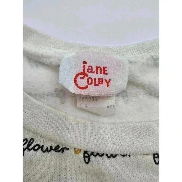 Vintage Jane Colby Women's Flower Crewneck Sweater - Picture 3 of 5